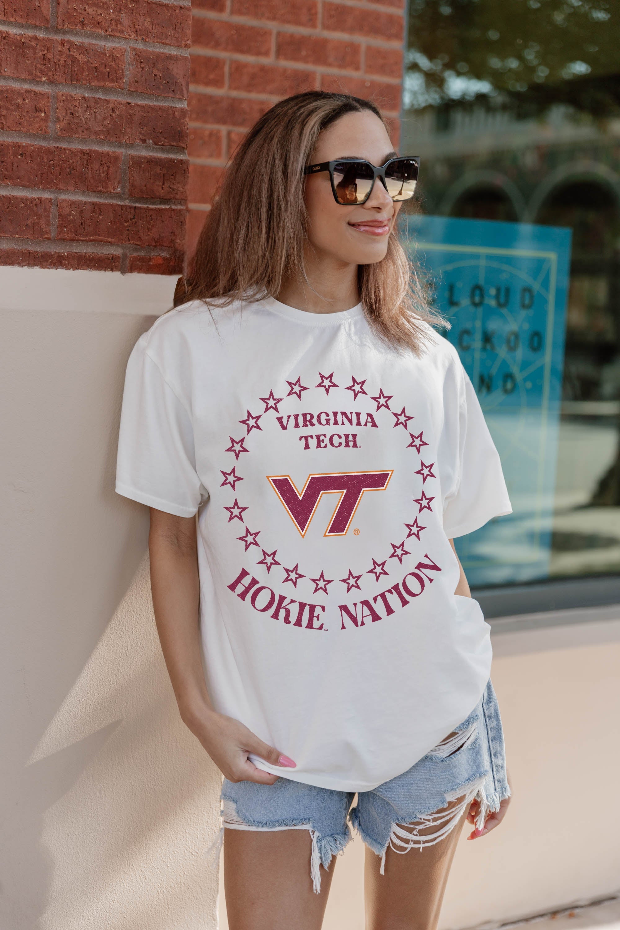 Premium Virginia Tech Hokies Oversized Crewneck Tee - Ultimate Comfort & Style