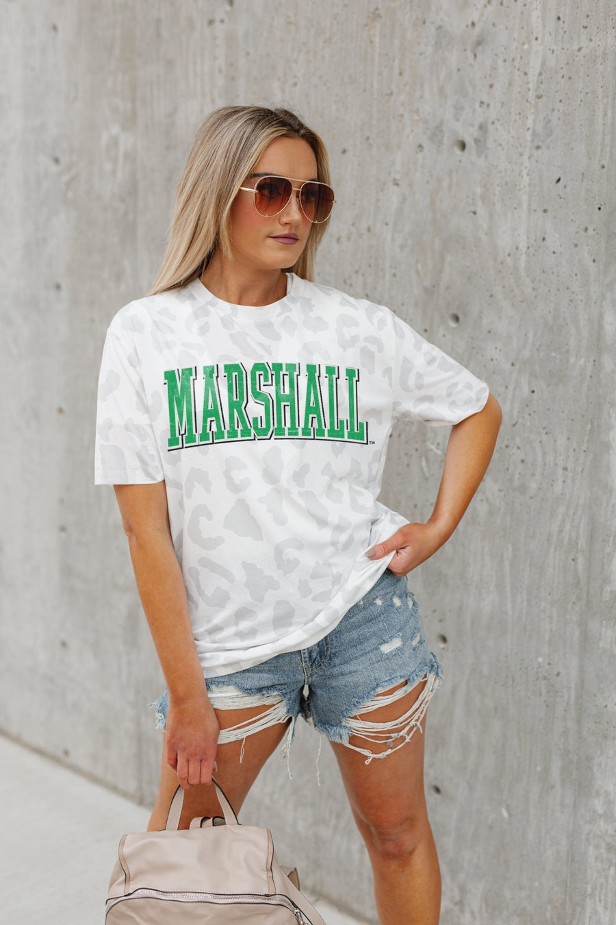 MARSHALL THUNDERING HERD Premium Leopard Print Tee - Ultimate Comfort & Style