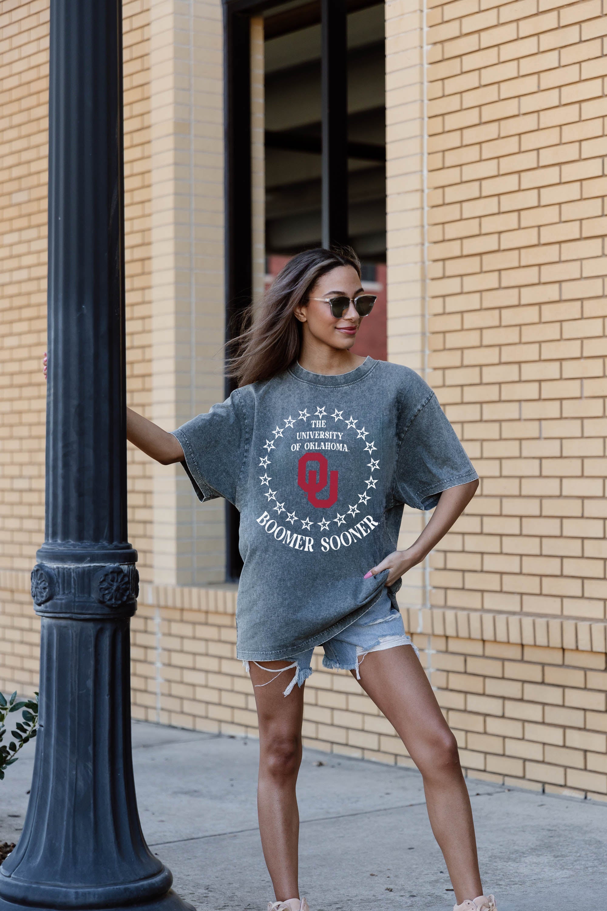 Premium Oklahoma Sooners Oversized Crewneck Tee - Ultimate Comfort & Style