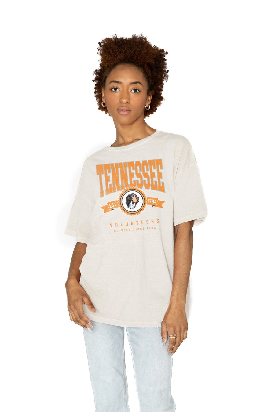 Premium Tennessee Volunteers Oversized Cotton Crewneck Tee - Ultimate Comfort & Style