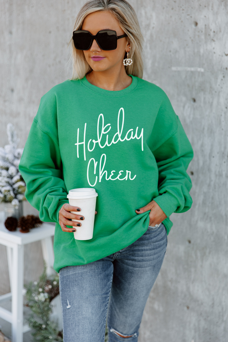 Premium Holiday Classic Oversized Crew Sweatshirt - Ultimate Comfort & Style