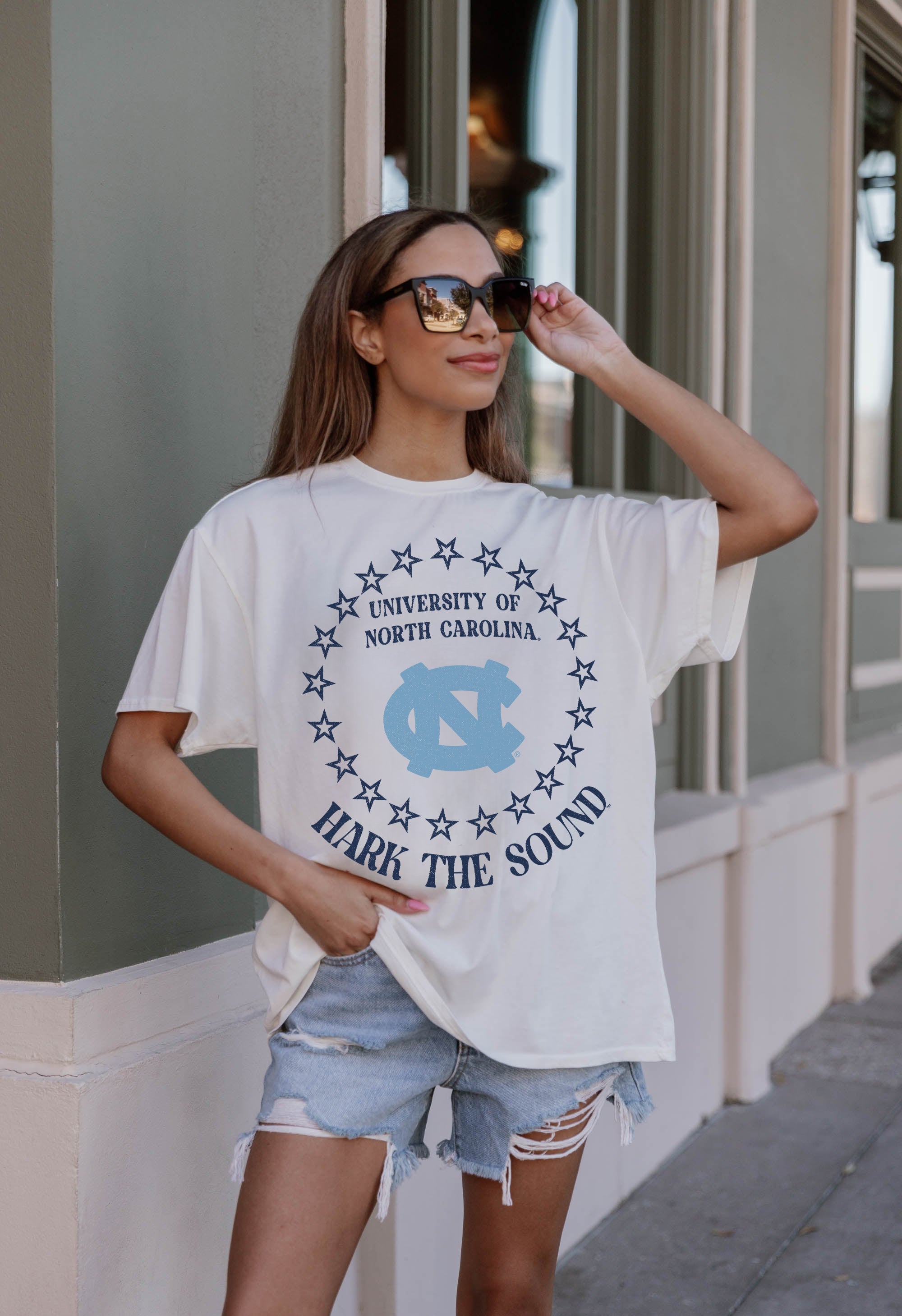 Premium North Carolina Tar Heels Oversized Crewneck Tee - Ultimate Comfort & Style