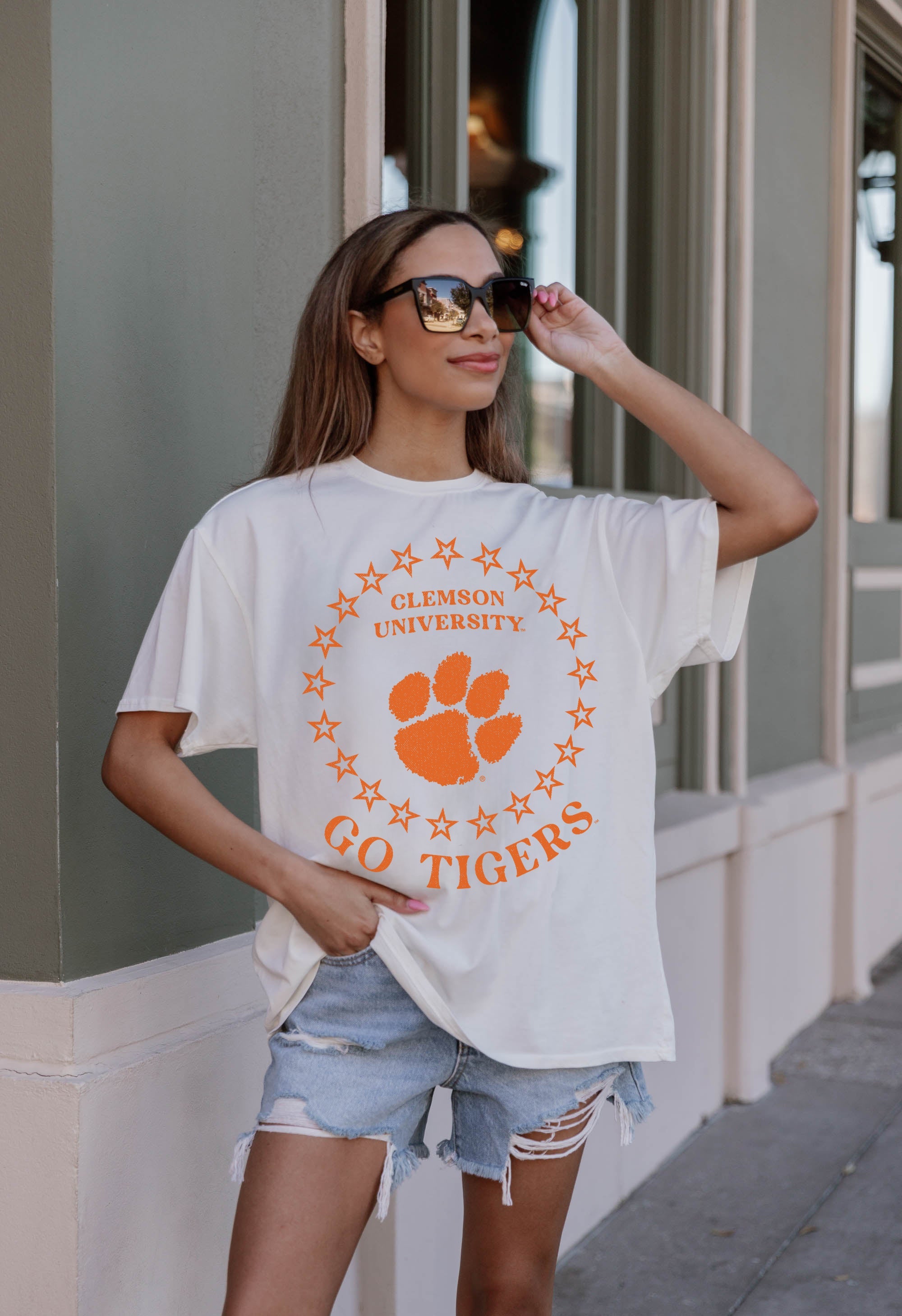 Ultimate CLEMSON TIGERS Oversized Crewneck Tee - Premium Comfort & Style