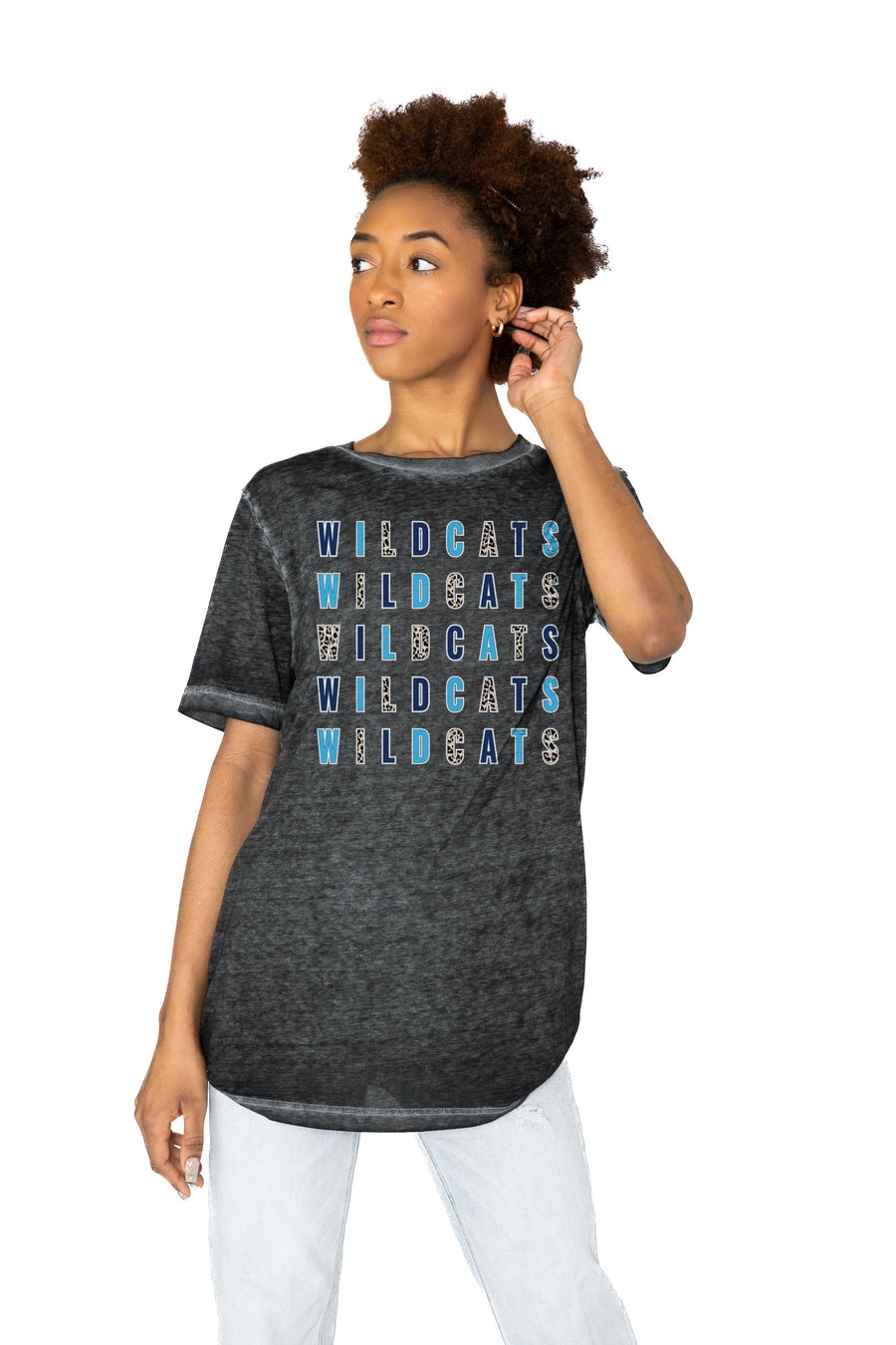 Premium Villanova Wildcats Acid Wash Boyfriend Tee - Ultimate Comfort & Style