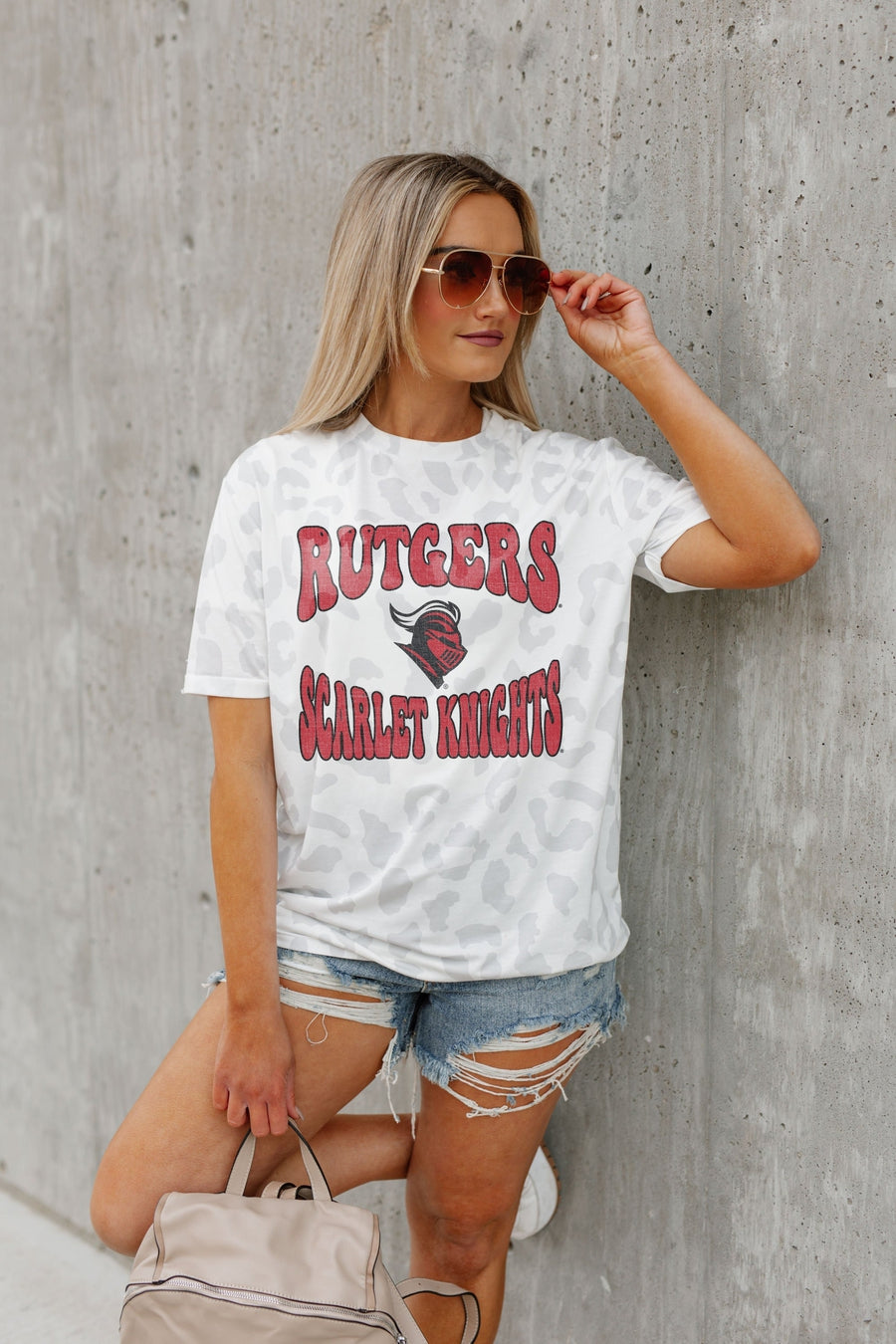 Premium Rutgers Scarlet Knights Leopard Print Tee - Ultimate Game Day Essential