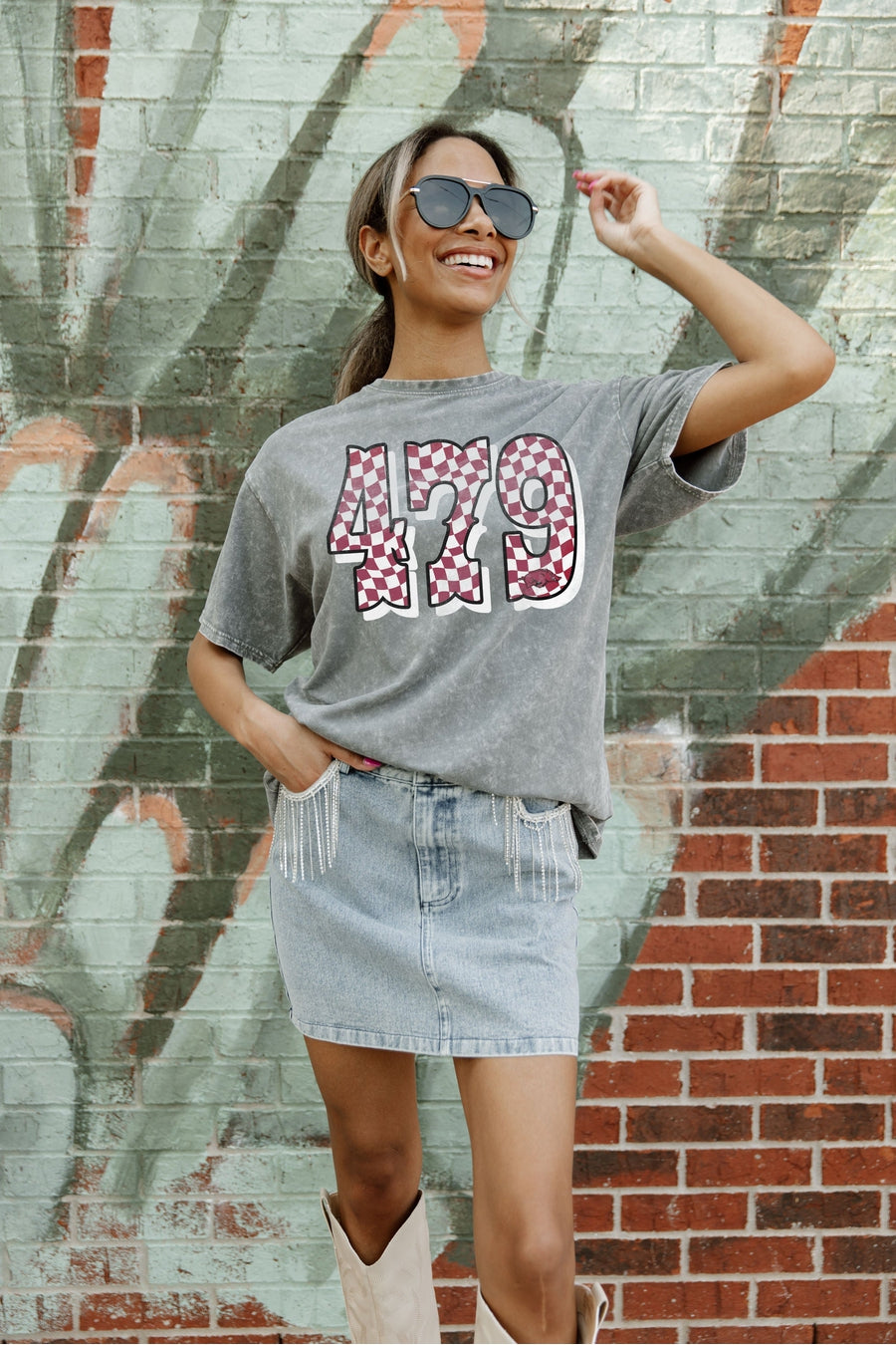 Premium Arkansas Razorbacks Oversized Crewneck Tee - Ultimate Fan Gear