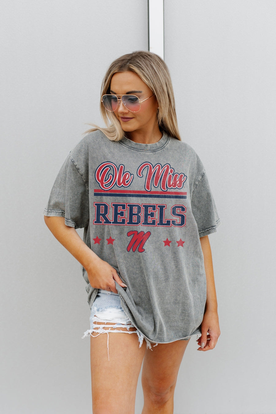 OLE MISS REBELS Ultimate Oversized Crewneck Tee - Premium Comfort & Style