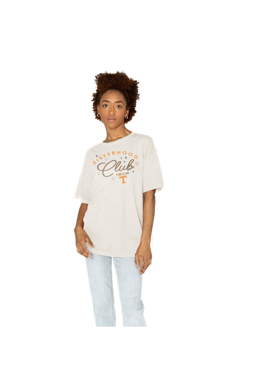 Premium Tennessee Volunteers Sisterhood Club Oversized Crewneck Tee