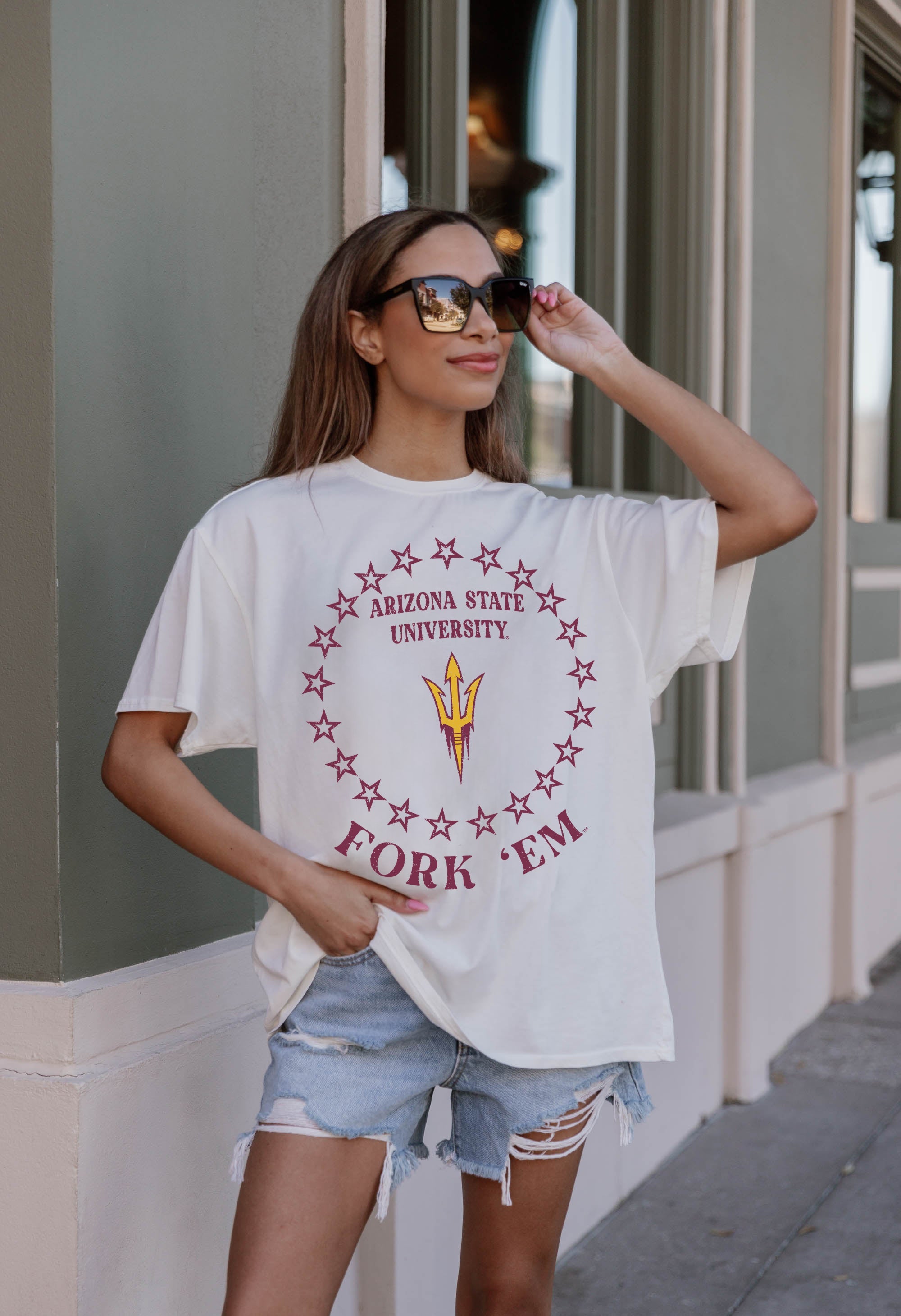 Premium ARIZONA STATE SUN DEVILS Oversized Crewneck Tee - Ultimate Comfort & Style