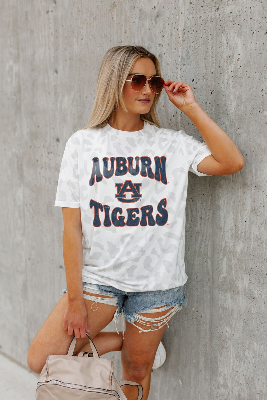 Premium Auburn Tigers Leopard Print Tee - Ultimate Game Day Essential