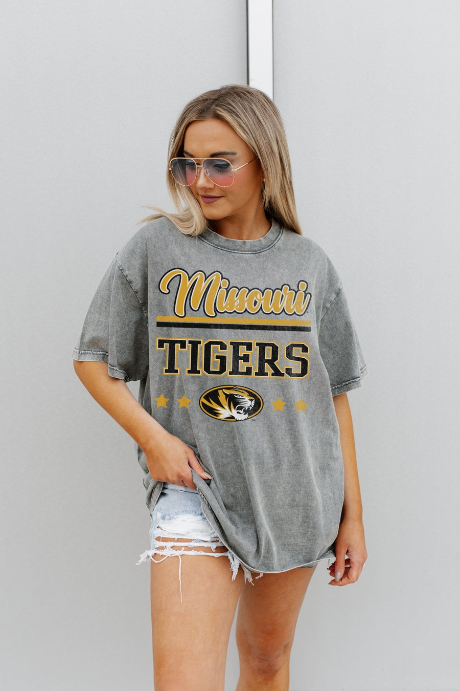 Premium Missouri Tigers Oversized Cotton Crewneck Tee