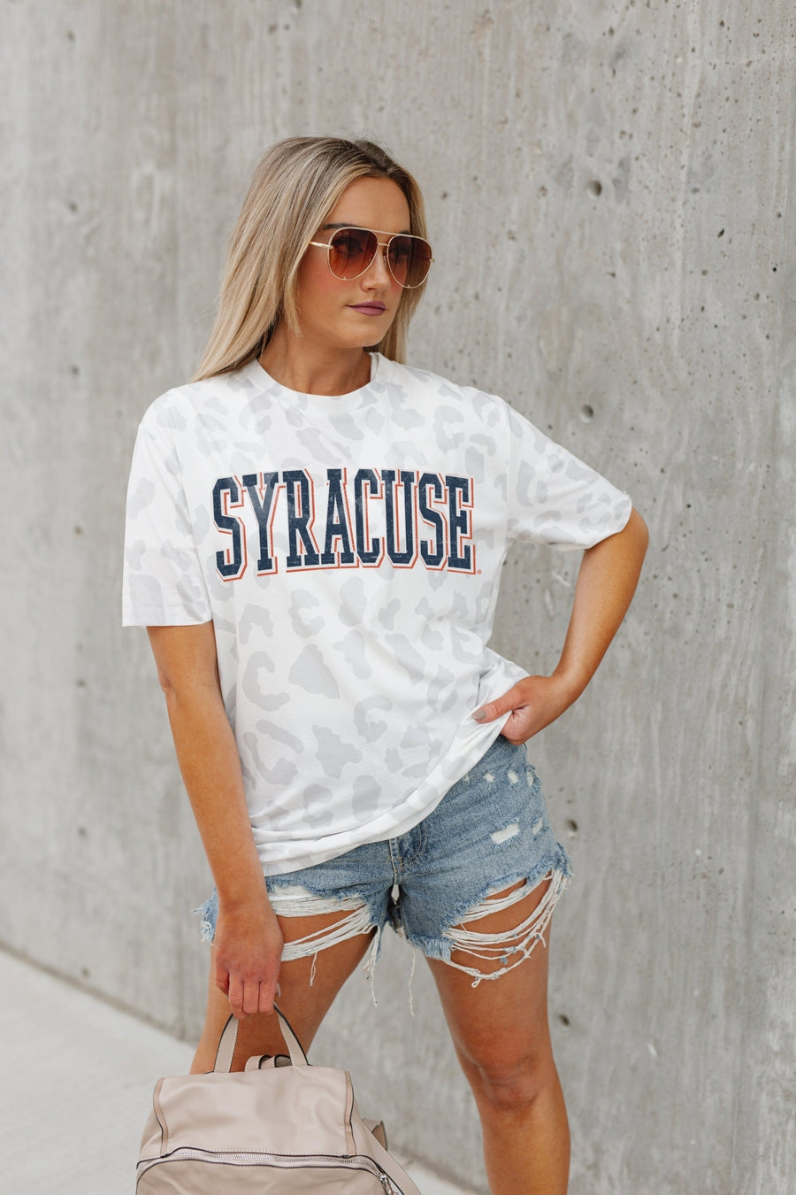 Premium Syracuse Orange Leopard Print Tee - Ultimate Comfort & Style
