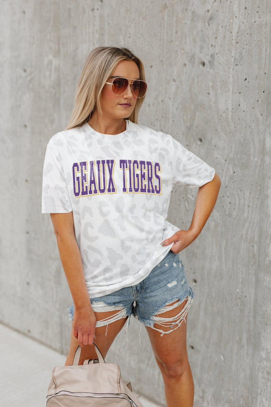 Premium LSU Tigers Leopard Print Tee - Ultimate Gameday Essential