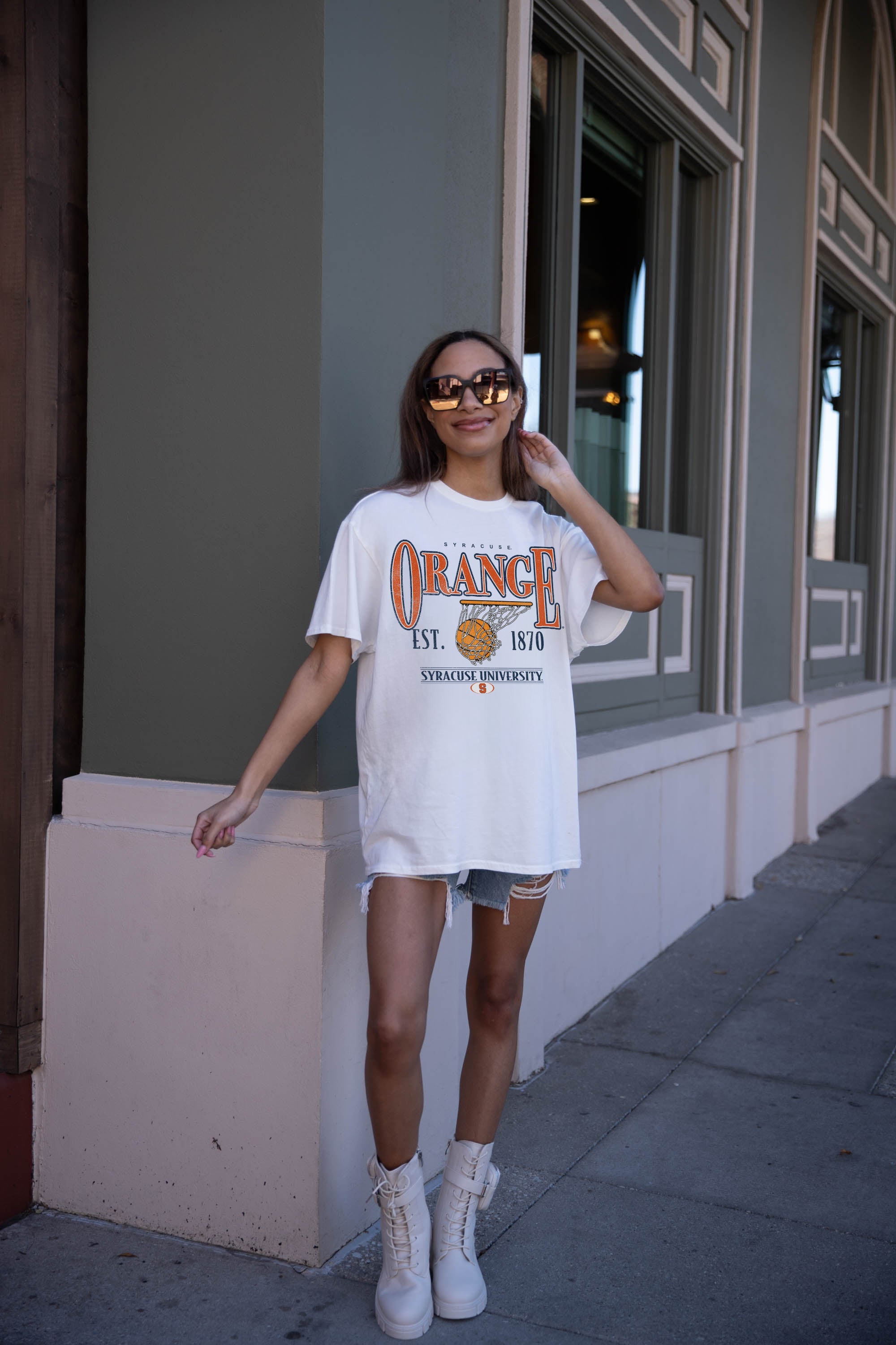 Premium Syracuse Orange Oversized Crewneck Tee - Ultimate Comfort & Style