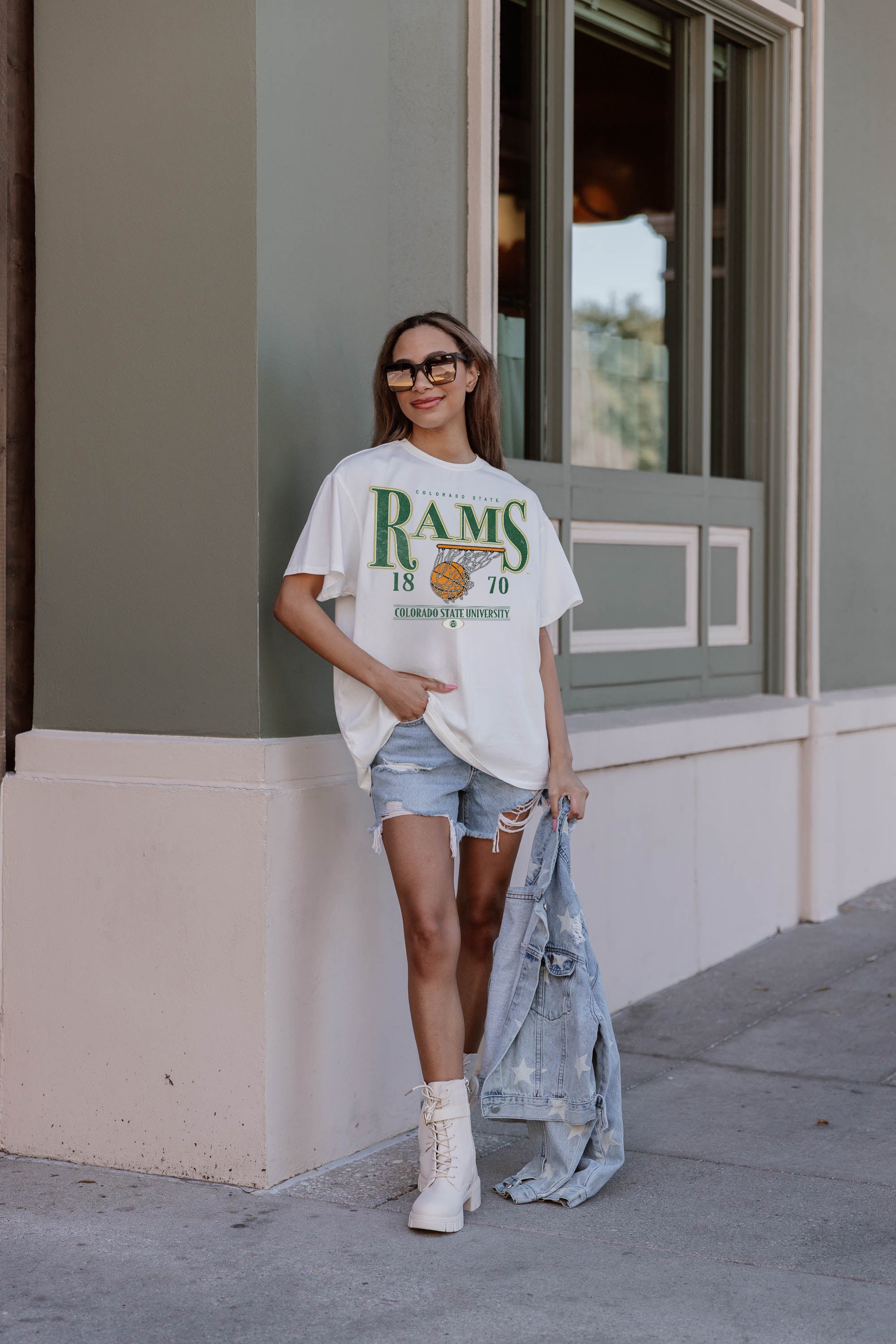 Premium Colorado State Rams Oversized Crewneck Tee - Ultimate Comfort & Style