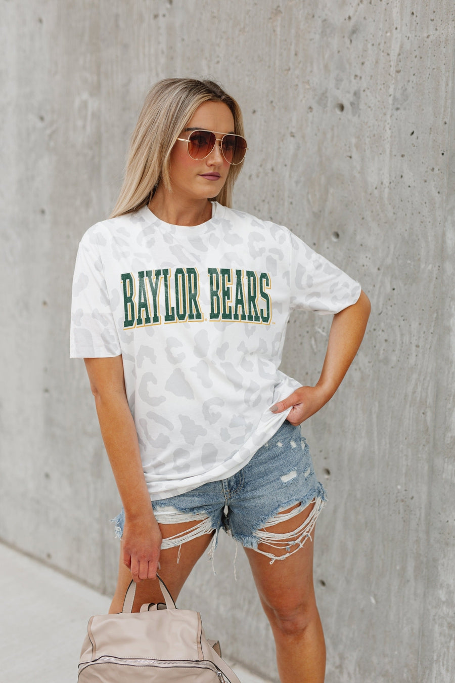 Premium Baylor Bears Leopard Print Tee - Ultimate Game Day Essential