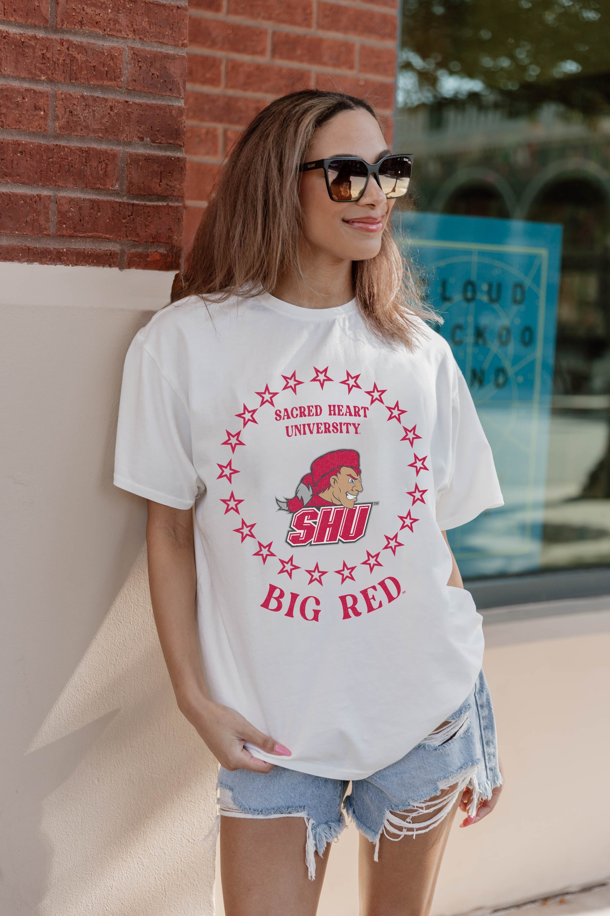 Premium Oversized Sacred Heart Pioneers Crewneck Tee - Ultimate Comfort & Style