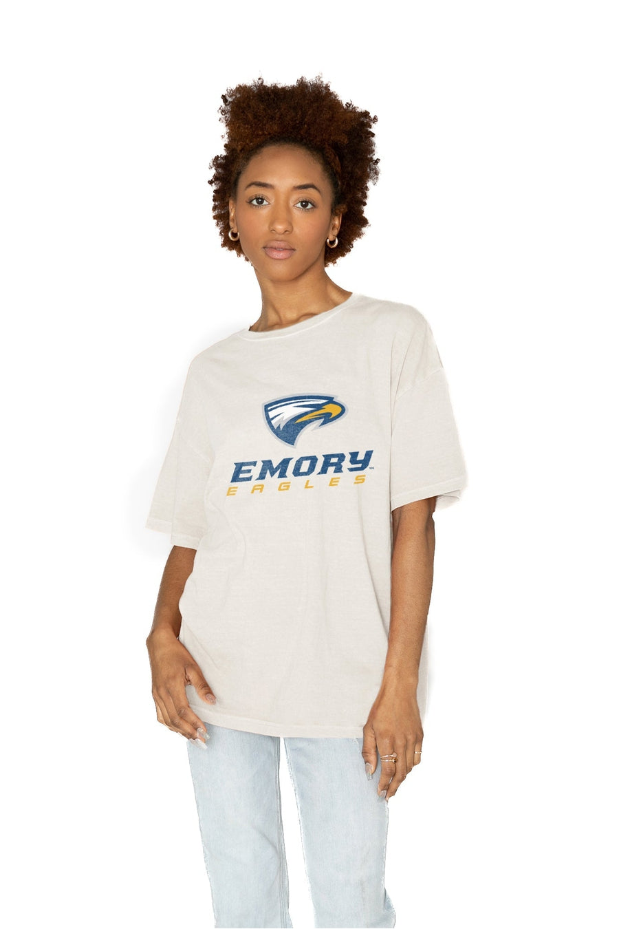 Premium Oversized Crewneck Tee - Emory Eagles Collection