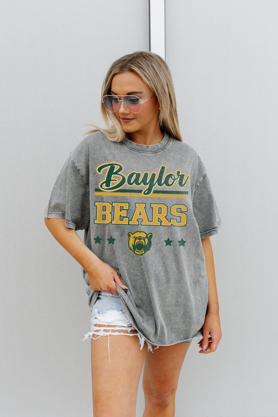 Premium Baylor Bears Oversized Crewneck Tee - Ultimate Comfort & Style