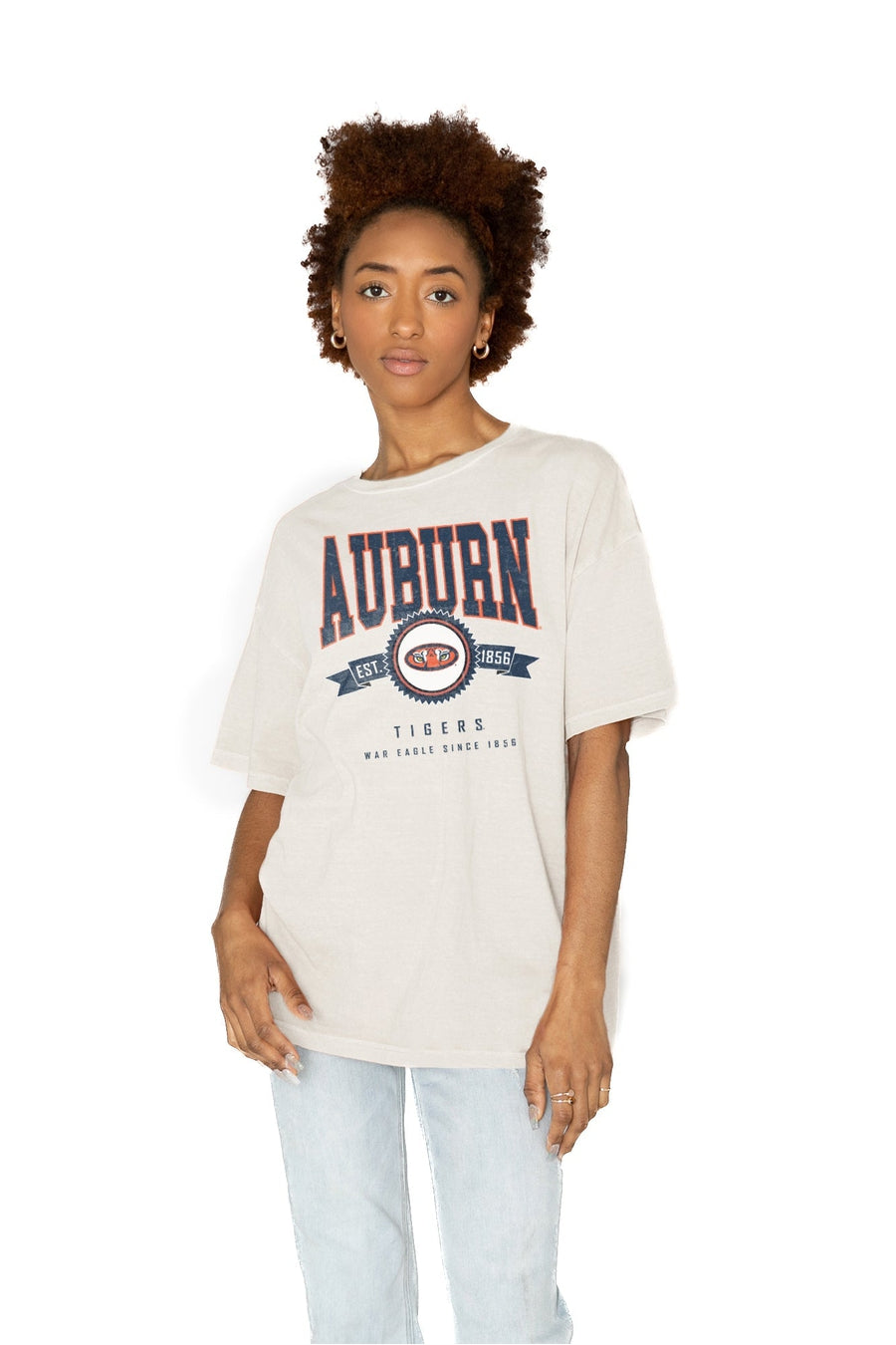 Ultimate Auburn Tigers Oversized Crew Neck Tee - Premium Cotton Comfort