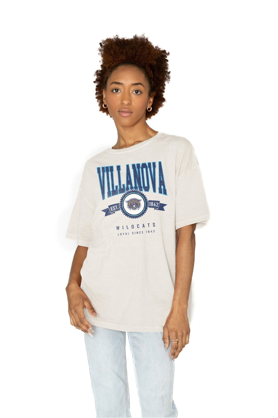 Premium Oversized Crewneck Tee - VILLANOVA WILDCATS Edition